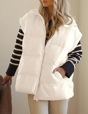 Dames Puffer Bodywarmer Camille – Lichtgewicht Gewatteerd Vest met Stijlvol Silhouet