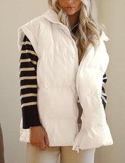 Dames Puffer Bodywarmer Camille – Lichtgewicht Gewatteerd Vest met Stijlvol Silhouet