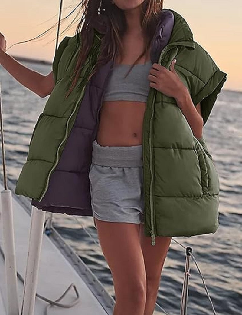 Dames Puffer Bodywarmer Camille – Lichtgewicht Gewatteerd Vest met Stijlvol Silhouet