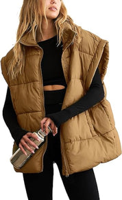 Dames Puffer Bodywarmer Camille – Lichtgewicht Gewatteerd Vest met Stijlvol Silhouet