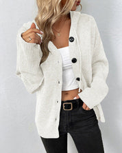 Casual Gebreid Damesvest met Capuchon – Zacht Vest met Trekkoord en Comfortabele Pasvorm