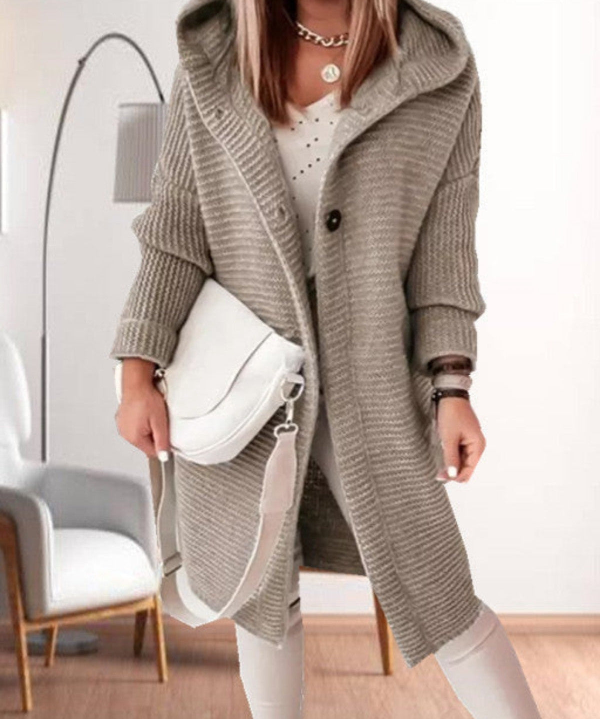 Casual_gebreide_jas_met_capuchon_en_knoopsluiting_Dames_kaki_4.jpg