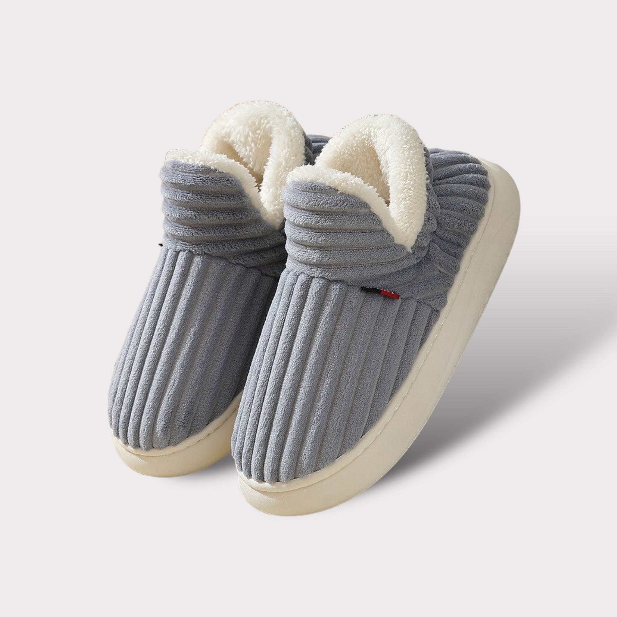 Cosimo unisex sloffen – warme pantoffels met hoge instap & antislipzool
