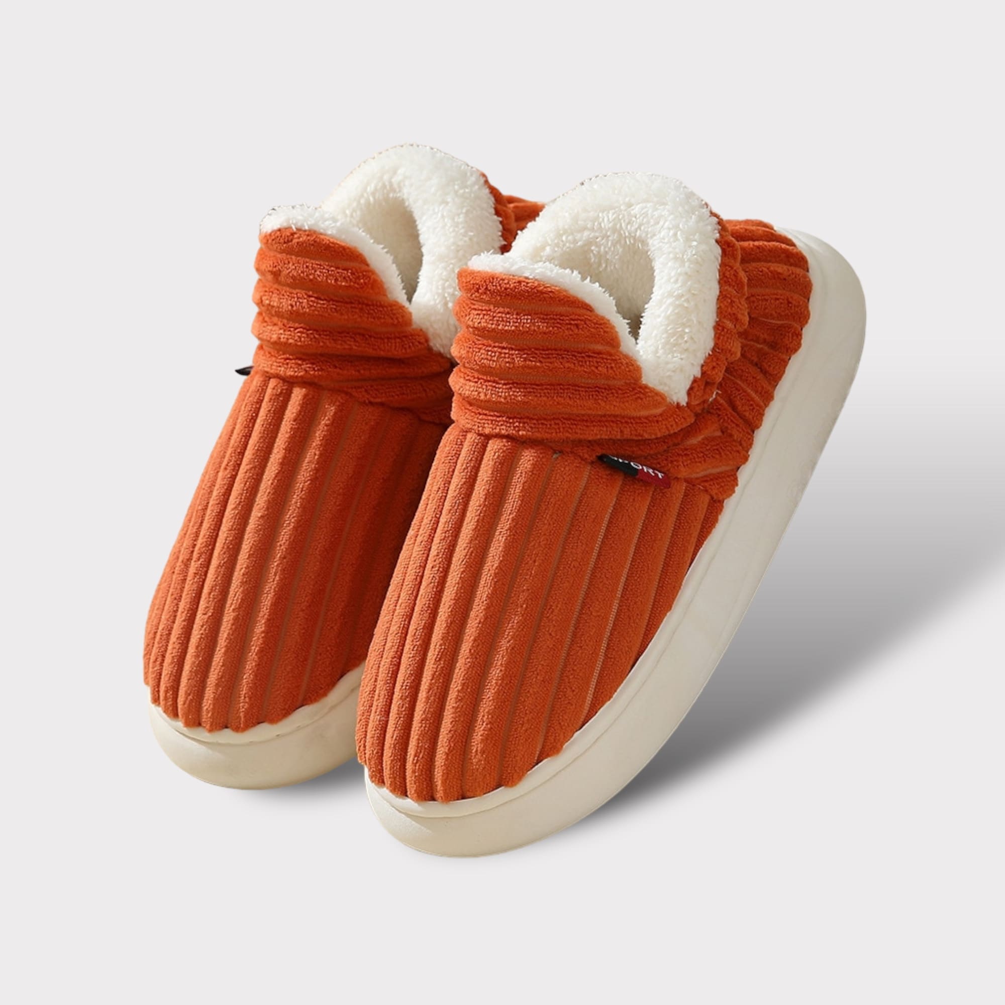 Cosimo unisex sloffen – warme pantoffels met hoge instap & antislipzool