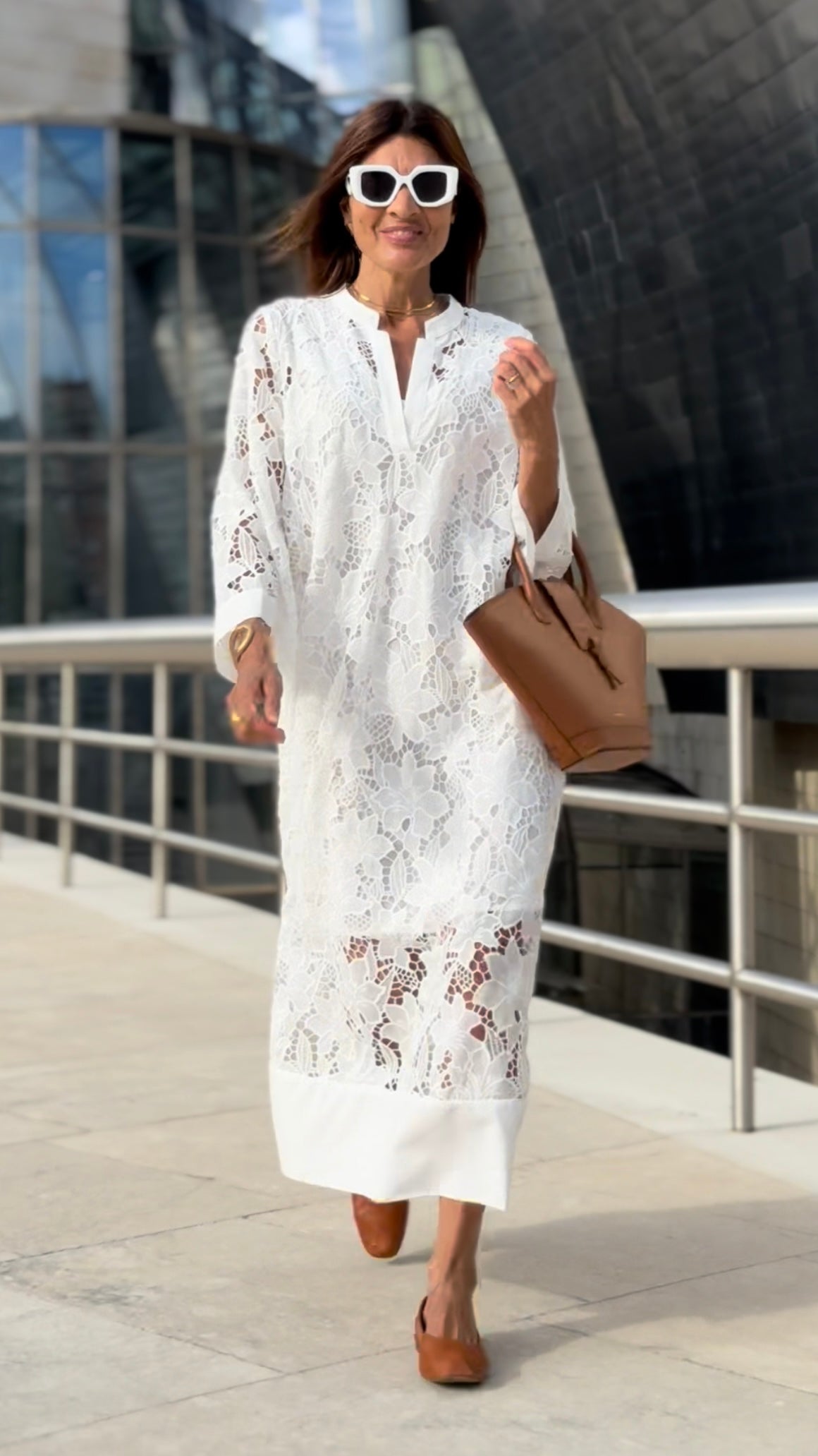 Jurk Luana Lace wit – Elegante Kanten Damesjurk met Onderdress
