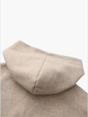 Dames fleece cardigan met capuchon – comfortabele vestjas met rits voor dagelijks gebruik