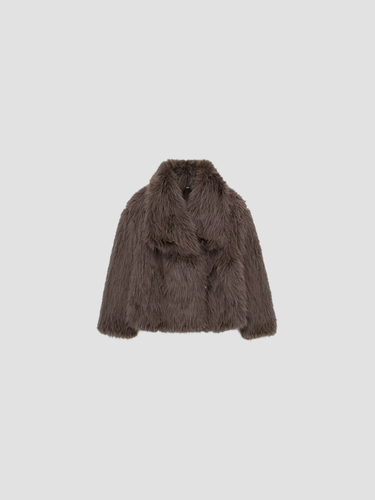 Dames kunstbont jas – zachte warme faux fur jas met elegante pasvorm