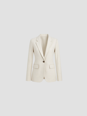 Dames blazer met één knoopsluiting – elegante getailleerde blazer voor werk en gelegenheid