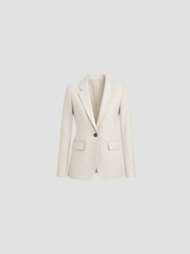 Dames blazer met één knoopsluiting – elegante getailleerde blazer voor werk en gelegenheid