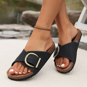 Dames Slippers met Gesp en Orthopedische Ondersteuning – Comfortabele Zomerslippers
