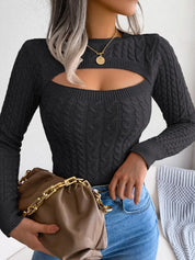 Sweater met Lange Mouwen en Ronde Hals Dames – Stijlvolle Gebreide Trui met Comfortabele Pasvorm