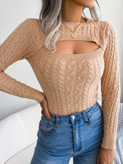 Sweater met Lange Mouwen en Ronde Hals Dames – Stijlvolle Gebreide Trui met Comfortabele Pasvorm