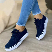 Dames sneakers – orthopedische veterschoenen met ergonomisch voetbed & ademend design
