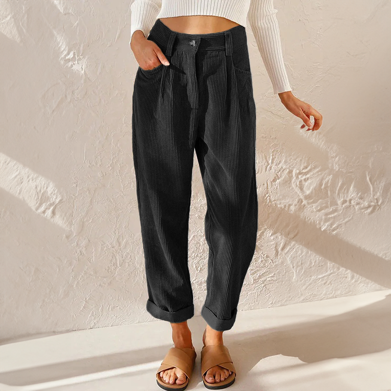 Elise dames corduroy broek – comfortabele en stijlvolle ribbroek