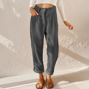 Elise dames corduroy broek – comfortabele en stijlvolle ribbroek