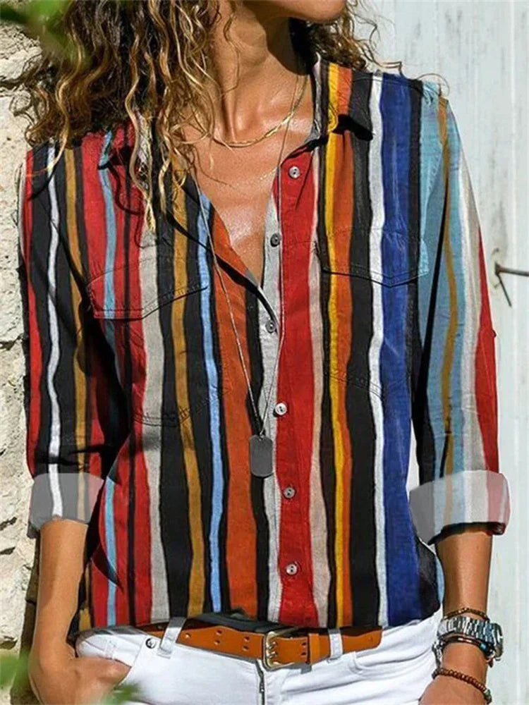 Hazel dames blouse – elegante zomerblouse met stijlvolle pasvorm