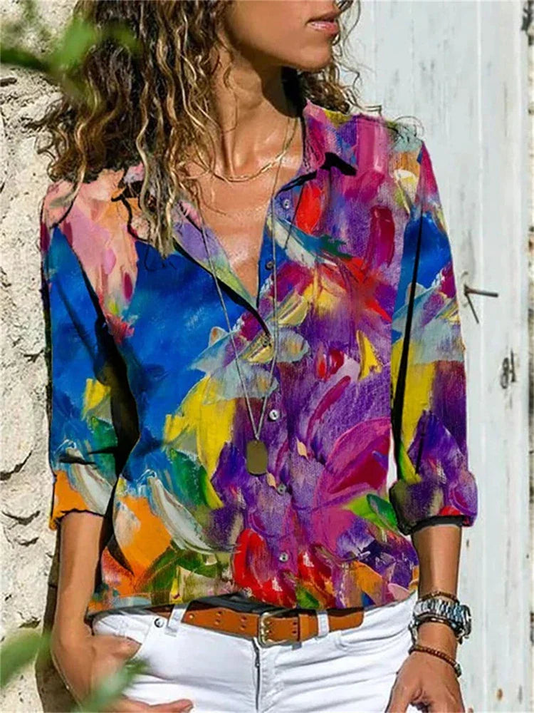 Hazel dames blouse – elegante zomerblouse met stijlvolle pasvorm