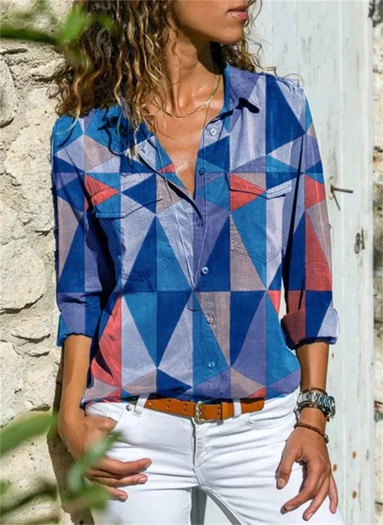 Hazel dames blouse – elegante zomerblouse met stijlvolle pasvorm