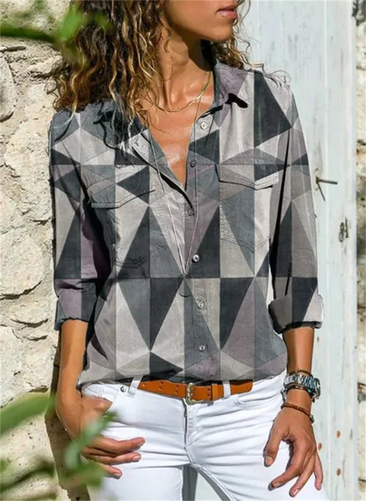 Hazel dames blouse – elegante zomerblouse met stijlvolle pasvorm