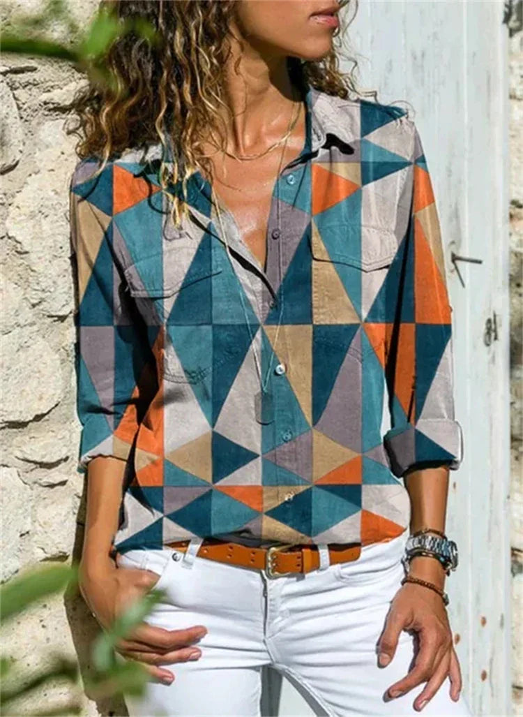Hazel dames blouse – elegante zomerblouse met stijlvolle pasvorm