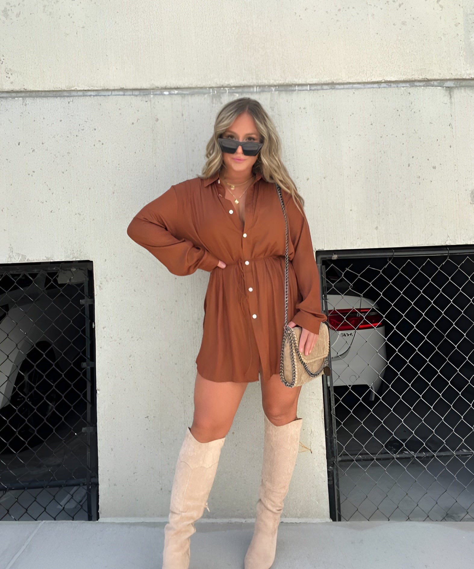 Romper Jurk Dames – Trendy Satijnen Playsuit met Tailleceintuur | Jessica