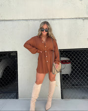Romper Jurk Dames – Trendy Satijnen Playsuit met Tailleceintuur | Jessica
