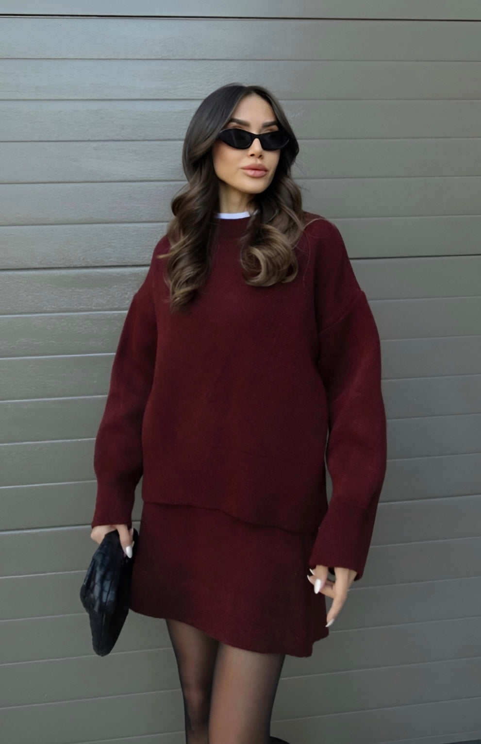 Marie set – dames herfstset met losse fit & luxe wolmix | Trendy co-ord outfit voor elke gelegenheid