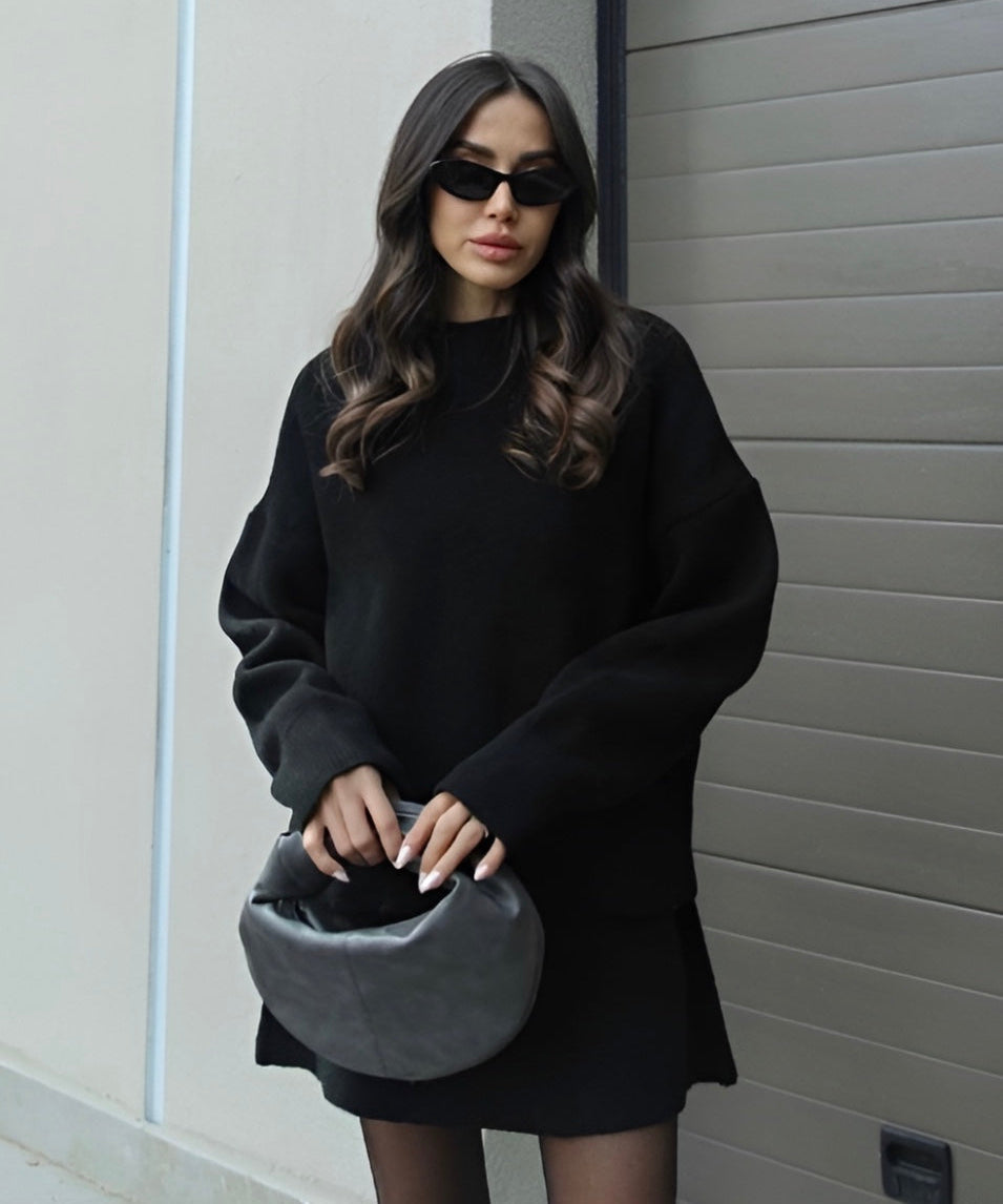 Marie set – dames herfstset met losse fit & luxe wolmix | Trendy co-ord outfit voor elke gelegenheid
