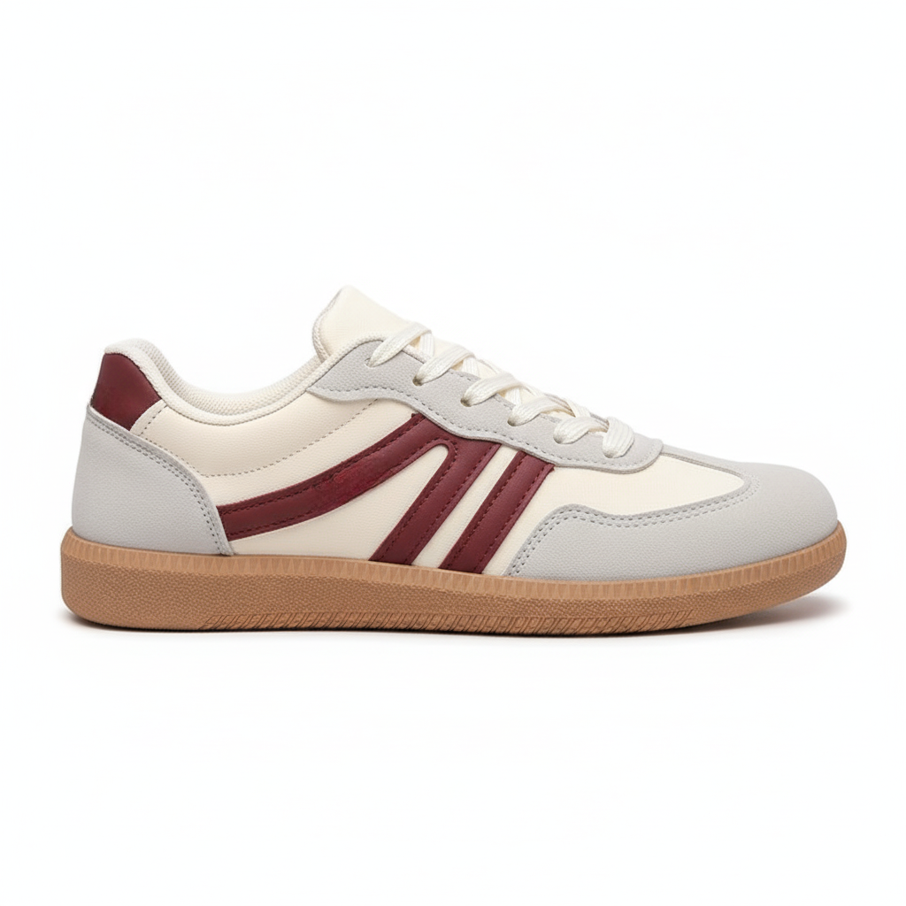 Eliano retro sneakers – low-top unisex sneakers met gumzool