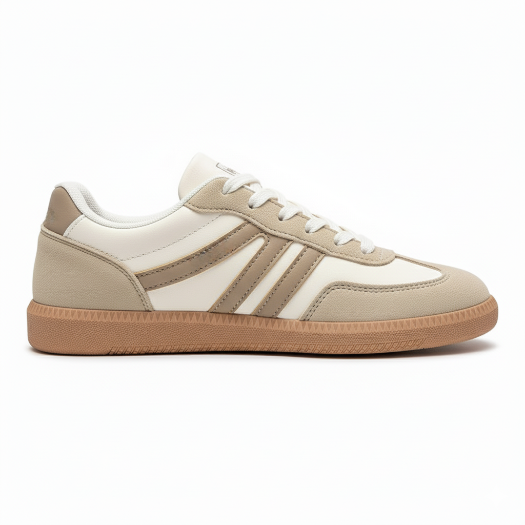 Eliano retro sneakers – low-top unisex sneakers met gumzool