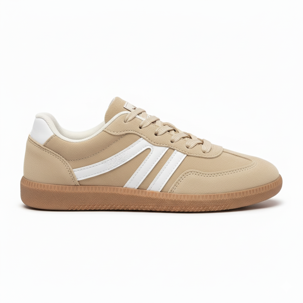 Eliano retro sneakers – low-top unisex sneakers met gumzool