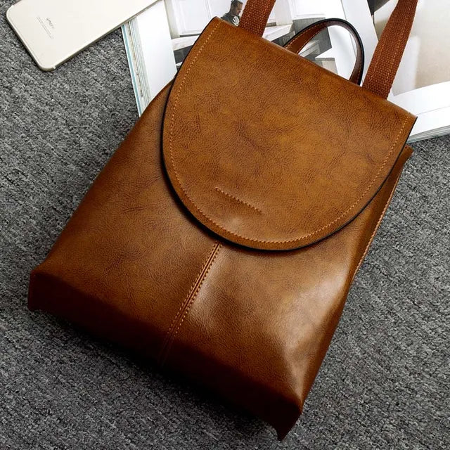 Veala | Trendy Leren Rugzak voor Vrouwen – Luxe, Veelzijdig & Tijdloos