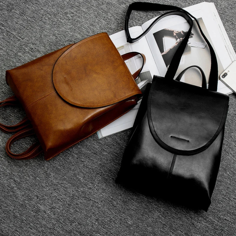 Veala | Trendy Leren Rugzak voor Vrouwen – Luxe, Veelzijdig & Tijdloos