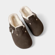 Gleame clogs – premium unisex leren sandalen met gesp in diverse kleuren