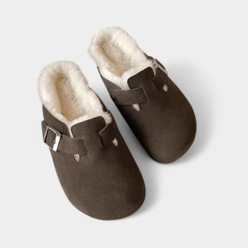 Gleame clogs – premium unisex leren sandalen met gesp in diverse kleuren