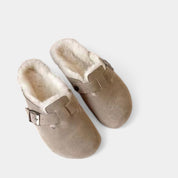 Gleame clogs – premium unisex leren sandalen met gesp in diverse kleuren