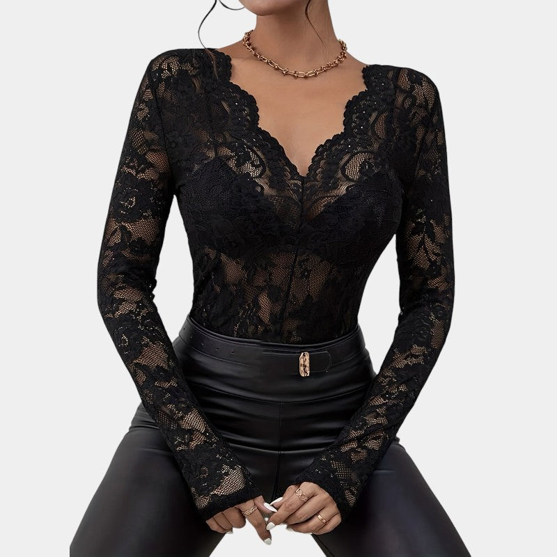 Gleame-T-shirts-hemden-Gleame-Top-Elegante-V-hals-8257.jpg