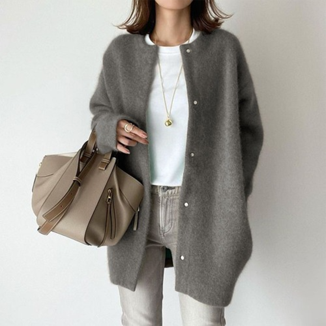 Elegante dames cardigan – verfijnde gebreide vest jas met stijl