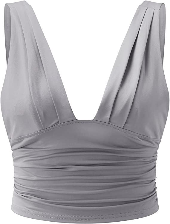 Evi Elegante Damestop – Chique Dames Top met Ruches en Sexy V-Hals