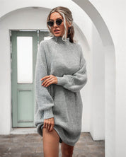 Lilia Lange Wintertrui – Oversized Damestrui met Col en Extra Lange Mouwen