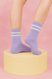 Antislip pilates sokken dames – zachte grip sokken voor yoga & wintertraining