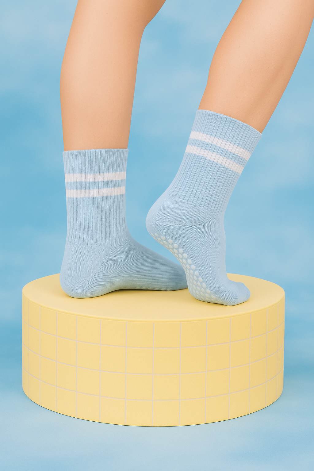 Antislip pilates sokken dames – zachte grip sokken voor yoga & wintertraining