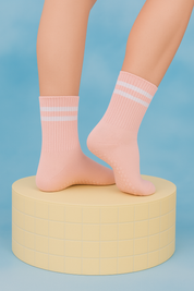 Antislip pilates sokken dames – zachte grip sokken voor yoga & wintertraining