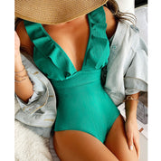 Vardi Dante Boho Badpak – Sexy Dames Badpak met Diepe V-hals en Rugdetails