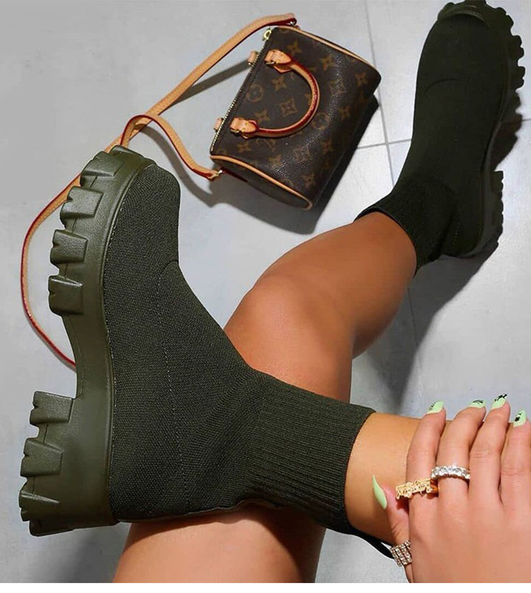 Shanna Boots Dames | Comfortabele Stoffen Enkellaarsjes met Hak – Vardi Dante