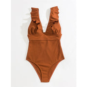 Vardi Dante Boho Badpak – Sexy Dames Badpak met Diepe V-hals en Rugdetails