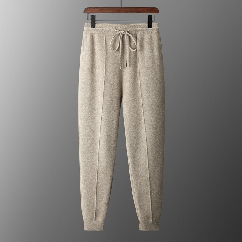 Maëlle knit broek – cosy damesbroek met rechte pijp & elastische taille