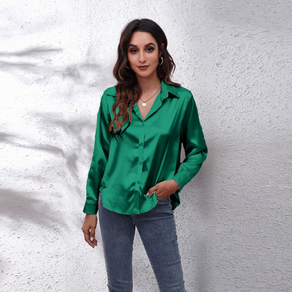 Shila Satijnen Blouse – Elegante en Luchtige Damesblouse voor Stijlvolle Outfits