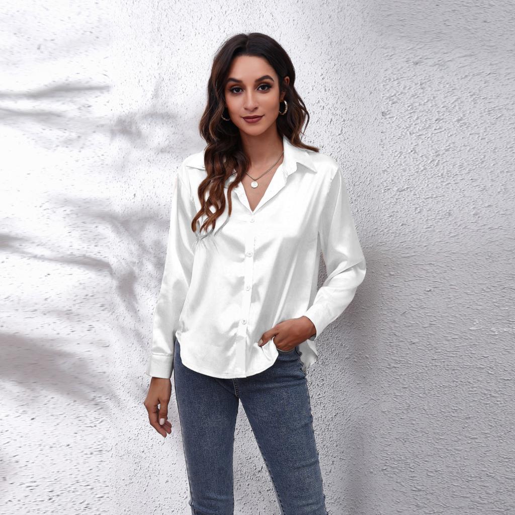 Shila Satijnen Blouse – Elegante en Luchtige Damesblouse voor Stijlvolle Outfits