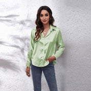 Shila Satijnen Blouse – Elegante en Luchtige Damesblouse voor Stijlvolle Outfits